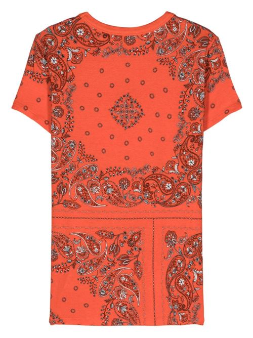 T-shirt donna maniche corte bandana MAJESTIC FILATURES | M396FTS831403